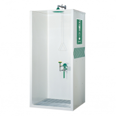 Haws 8605WC, AXION MSR Booth Enclosed Shower and Eye/Face Wash