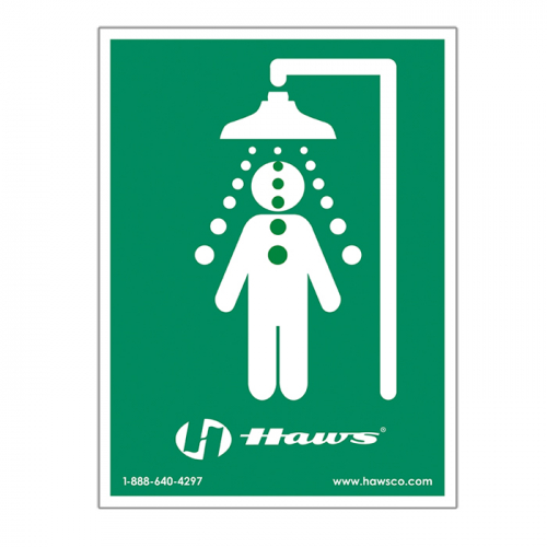 Haws SP177, Shower Sign