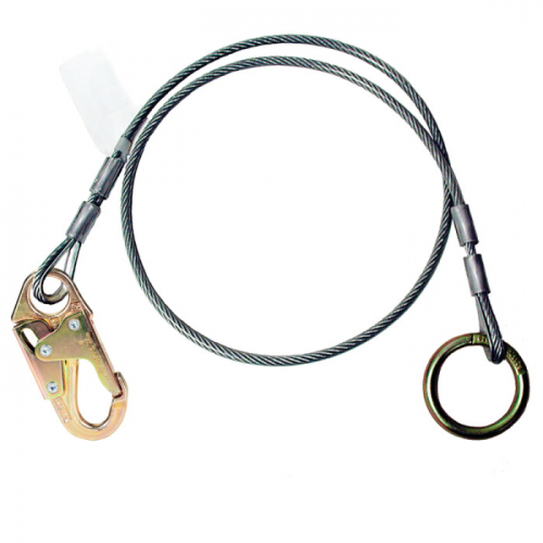MSA 10001609, Anchorage Connector Extension, 3' Cable, 36C snaphook & O-Ring