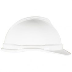 MSA 10034097, V-Gard 500 Cap, White Non-Vented, 6-Point Fas-Trac III