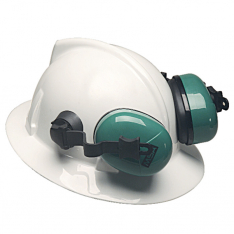 MSA 10034487, Soprano Earmuff, For hats, Green, (NRR 25 dBA)