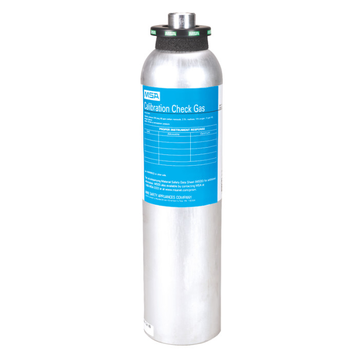 MSA 10045035, Calibration Cylinder, Gas, 58 L, (CH4)-1.45%, (O2