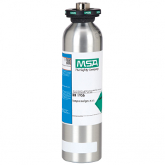 MSA 10048280, Calibration Cylinder, Gas, 34 L, (CH4)-1.45%, (O2)-15%, (CO)-60 PPM, (H2S)-20 PPM, Alu