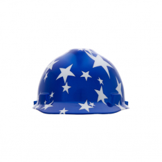 MSA 10052945, American Freedom Series V-Gard Slotted Protective Cap, American Stars and Stripes