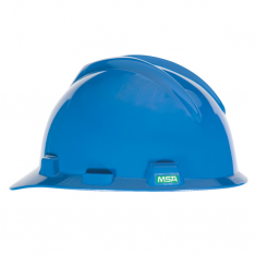 MSA 10057442, V-Gard Slotted Cap, Blue, w/1-Touch Suspension