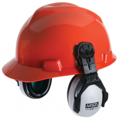 MSA 10061230, EXC Cap Model, Use with MSA Slotted Caps, complete with brackets (dBA 25), Gray