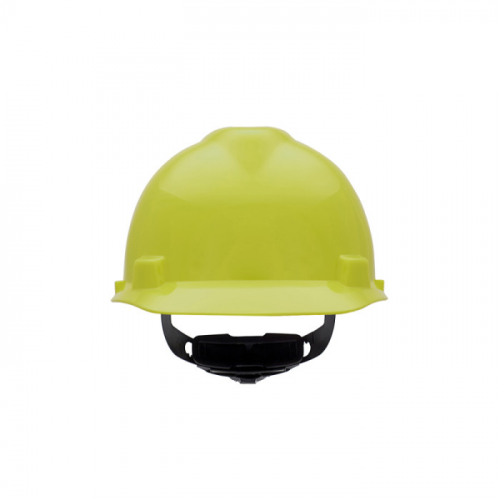 MSA 10061512, V-Gard Slotted Cap, Hi-Viz Yellow, w/Fas-Trac III Suspension