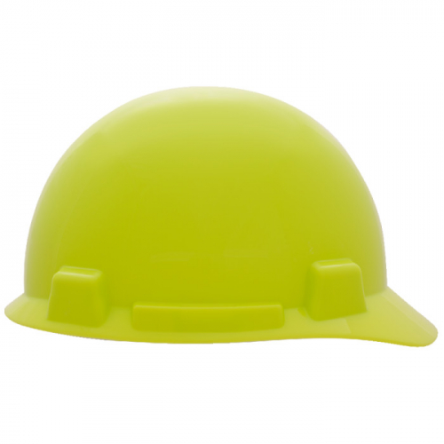 MSA 10074084, SmoothDome Protective Cap, Hi-Viz Yellow-Green, 4-Point Fas-Trac III