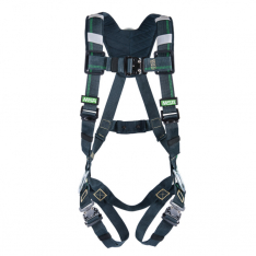 MSA 10150152, EVOTECH Arc Flash Harness, BACK & HIP STEEL D-rings, Quick-Connect leg straps, Shoulde