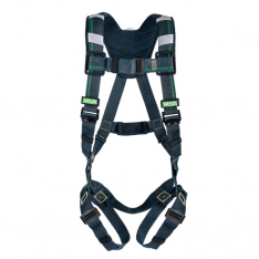 MSA 10150156, EVOTECH Arc Flash Harness, BACK STEEL D-ring, Qwik-Fit leg straps, Shoulder Padding, S