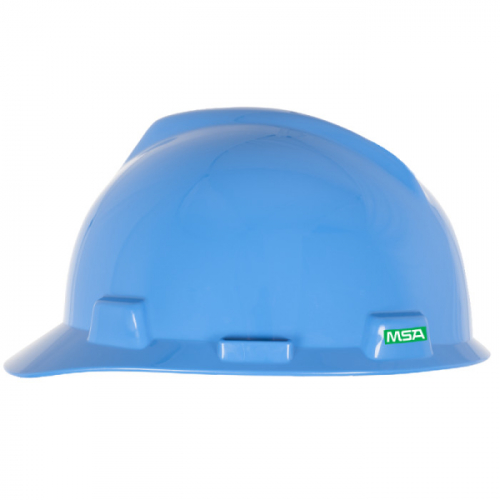 MSA 10150221, V-Gard GREEN Slotted Cap, Blue, 4-Point Fas-Trac III