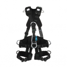 MSA 10150458, Gravity Suspension Harness, Aluminum BACK, FRONT, VENTRAL & HIP D-rings, Lumbar, Shoul