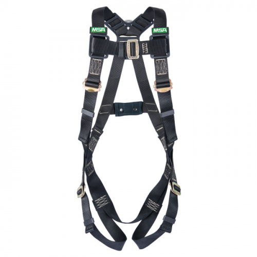 MSA 10152652, Workman Arc Flash Vest-Style Harness, BACK STEEL D-ring, Qwik-Fit leg straps, Standard