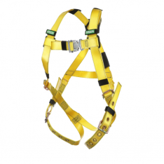 MSA 10155871, Gravity COATED WEB Harness, Vest-Type, BACK D-ring, Tongue Buckle leg straps, Standard