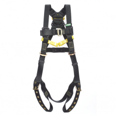 MSA 10162690, Workman Arc Flash Vest-Style Harness, BACK WEB Loop, Tongue Buckle leg straps, BELAY L