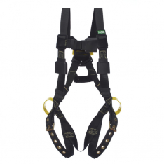 MSA 10163238, Workman Arc Flash Vest-Style Harness, BACK WEB Loop, Tongue Buckle leg straps, Rubber