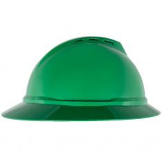MSA 10167916, V-Gard 500 Hat, Green Vented, 4-Point Fas-Trac III