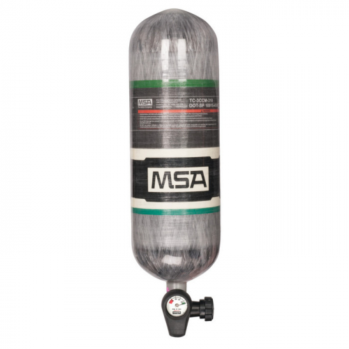 MSA 10183008, 4500 PSIG,  45-min.,  high-pressure carbon cylinder, threaded connection