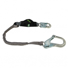 MSA 10193554, V-Series Stretch single-leg energy absorbing lanyard, 6', 36CL large snaphooks