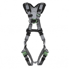 MSA 10194673, V-FIT Harness, Extra Small, Back & Chest D-Rings, Quick-Connect Leg Straps, Shoulder P
