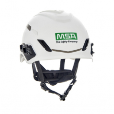 MSA 10194783, V-Gard H1 Safety Helmet, Trivent, White, Fas-Trac III Pivot, ANSI, EN12492