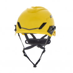MSA 10194787, V-Gard H1 Safety Helmet, Trivent, Yellow, Fas-Trac III Pivot, ANSI, EN12492