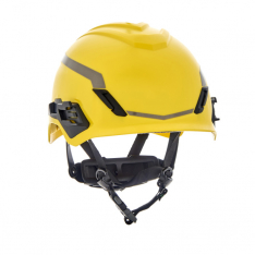 MSA 10194795, V-Gard H1 Safety Helmet, Novent, Yellow, Fas-Trac III Pivot, ANSI, CSA, EN397