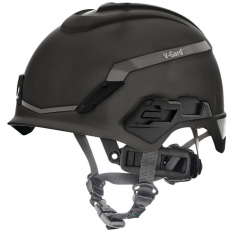 MSA 10194798, V-Gard H1 Safety Helmet, Novent, Black, Fas-Trac III Pivot, ANSI, CSA, EN397