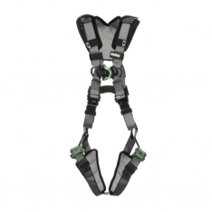 MSA 10194945, V-FIT Harness, Standard, Back D-Ring, Quick-Connect Leg Straps, Shoulder & Leg Padding