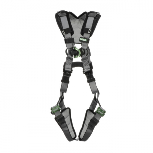 MSA 10194947, V-FIT Harness, Super Extra Large, Back D-Ring, Quick-Connect Leg Straps, Shoulder & Le