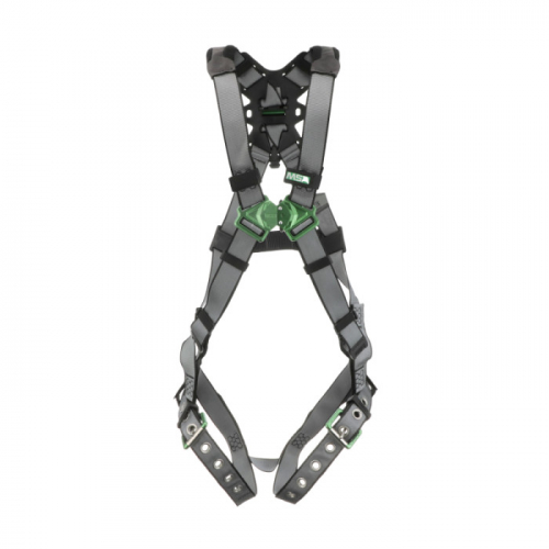 MSA 10195091, V-FIT Harness, Extra Small, Back D-Ring, Tongue Buckle Leg Straps