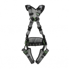 MSA 10195164, V-FIT Construction Harness, Extra Small, Back & Hip D-Rings, Quick-Connect Leg Straps,