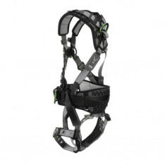 MSA 10195180, V-FIT Construction Harness, Extra Small, Back & Hip D-Rings, Tongue Buckle Leg Straps,
