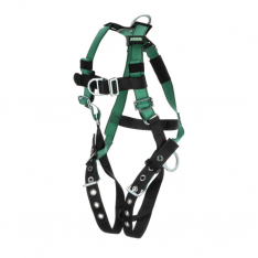 MSA 10197206, V-FORM Harness, Extra Small, Back, Chest & Hip D-Rings, Tongue Buckle Leg Straps