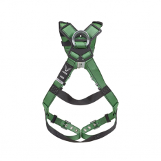 MSA 10206058, V-FORM Harness, Standard, Back D-Ring, Tongue Buckle Leg Straps Quick Connect Chest Bu