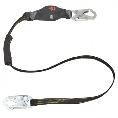 MSA 10206836, V-SERIES anti-corrosion single leg energy absorbing lanyard, 6', large snaphook CSA Z2