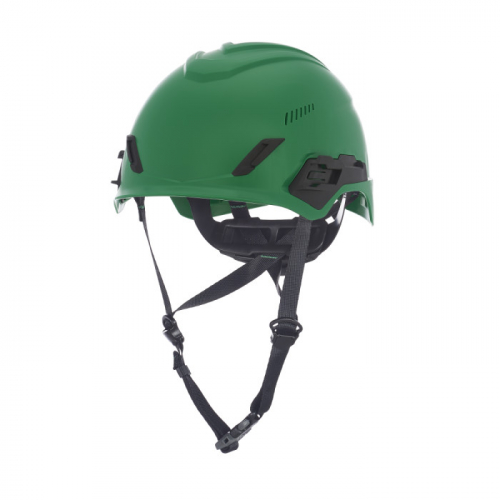MSA 10236207, V-Gard H1 Pro Safety Helmet Trivent, Green, Fas-Trac III H1 No Stripes, ANSI, EN 1249