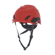 MSA 10236214, V-Gard H1 Pro Safety Helmet, Novent, Red, Fas-Trac III H1 No Stripes ANSI, EN 12492