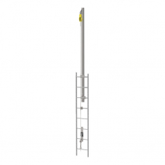 MSA 30916-00, MSA Vertical Lifeline Kit with extension post,  19m (60ft)
