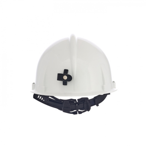 MSA 448914, Topgard Slotted Cap, White, w/lamp bracket and cord holder, w/1-Touch Suspension