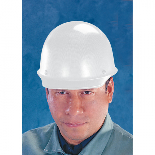 MSA 454618, Skullgard Protective Cap White - w/ Staz-On Suspension, Standard