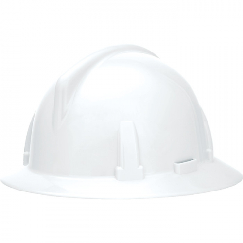 MSA 454719, Topgard Non-Slotted Hat, White, w/1-Touch Suspension