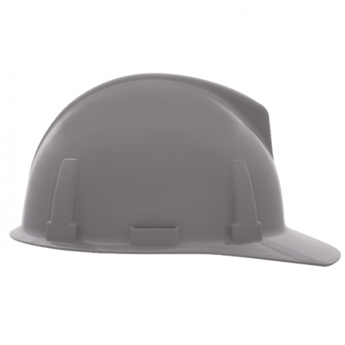 MSA 454722, Topgard Slotted Cap, Gray, w/1-Touch Suspension