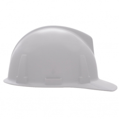 MSA 454728, Topgard Slotted Cap, White, w/1-Touch Suspension