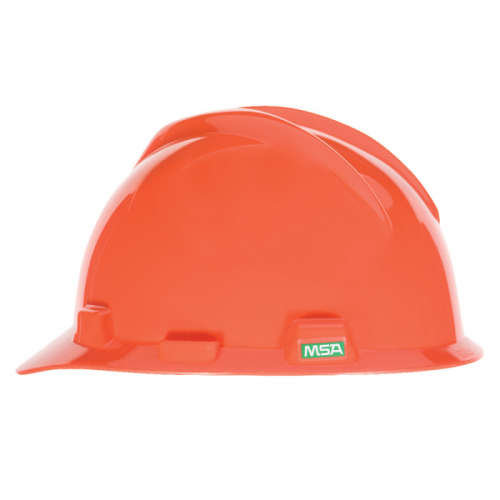 MSA 463945, V-Gard Slotted Cap, Orange, w/Staz-On Suspension