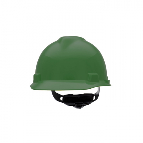 MSA 475362, V-Gard Slotted Cap, Green, w/Fas-Trac III Suspension