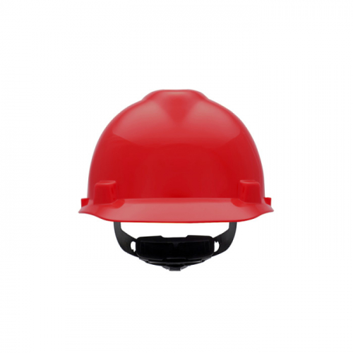 MSA 475363, V-Gard Slotted Cap, Red, w/Fas-Trac III Suspension