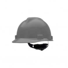 MSA 475364, V-Gard Slotted Cap, Navy (Gray), w/Fas-Trac III Suspension