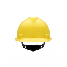 MSA 477479, V-Gard Slotted Cap, Yellow, w/Fas-Trac III Suspension