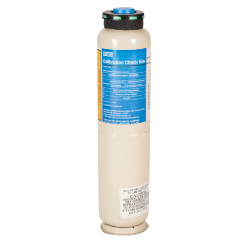 MSA 478191, Calibration Cylinder, Gas, 100 L, Non-Reactive, (CH4)-1.45%, (O2)-15%, (CO)-60 PPM